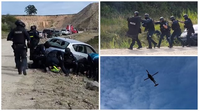 Pasidalijo akimirkomis iš dramatiškų Šiaulių apskrities policijos pratybų: teko susidurti su pavojingu vyru