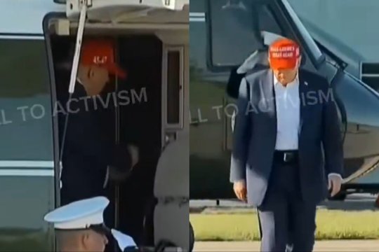 Vaizdo įraše – įsiutęs D. Trumpas: liejo pyktį ant sraigtasparnio piloto