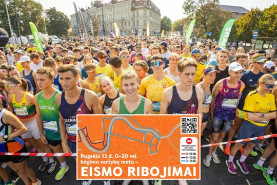 Įspėja iš anksto: dėl maratono – eismo ribojimai ir viešojo transporto pokyčiai