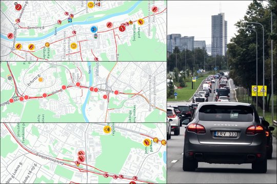 Dar vienas rugsėjo rytas spūstyse: kelionė į darbą vilniečiams gali gerokai prailgėti