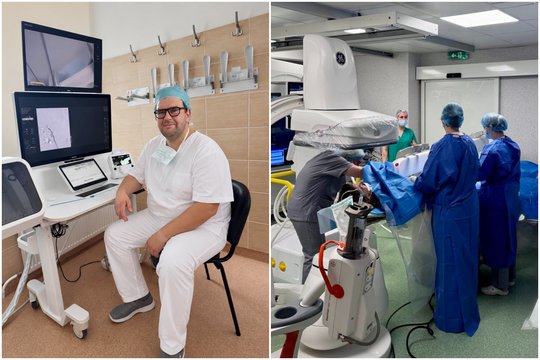 Vilniaus miesto klinikinėje ligoninėje – pirmoji Lietuvoje robotinė kraujagyslių operacija
