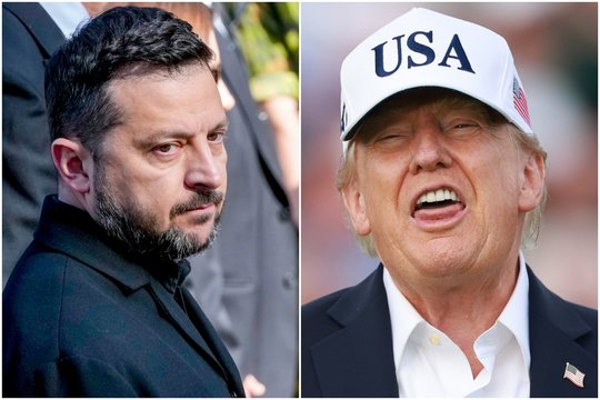 Karas Ukrainoje. Po skambaus D. Trumpo pareiškimo – V. Zelenskio reakcija