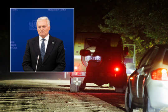 Po sėkmingo smūgio dronui – G. Nausėdos žinia