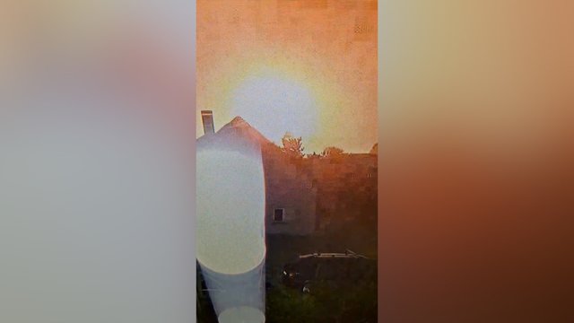 Naktinis sprogimas danguje: galimai užfiksavo drono numušimo momentą