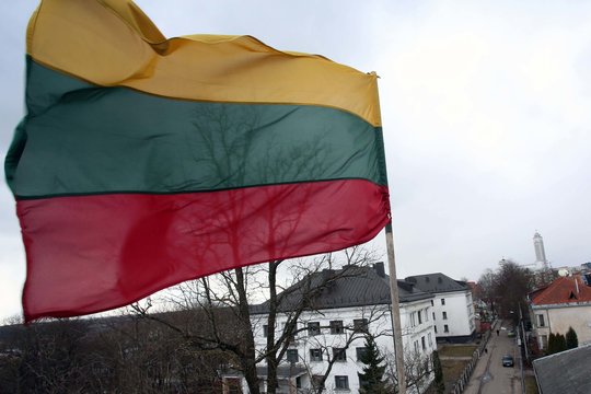 Seimas nepritarė siūlymui padidinti baudas už per šventes neiškeltą valstybės vėliavą