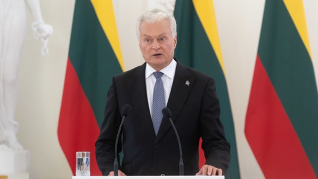 G. Nausėda teigė neturintis atsakymo, ar dronas gabeno sprogmenis: tikisi informaciją gauti iki VGT posėdžio