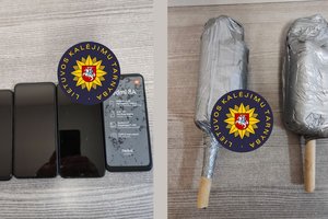 Į Pravieniškių 2-ojo kalėjimo teritoriją permesti mobiliojo ryšio telefonai nuteistųjų nepasiekė