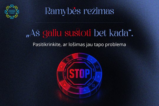 Testas. „Aš galiu sustoti bet kada“. Pasitikrinkite, ar lošimas jau tapo problema 