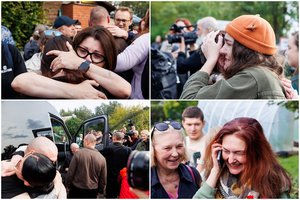 Į Vilnių atvyko Minsko režimo paleisti politiniai kaliniai