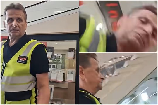 Užfiksavo šokiruojantį prekybos centro apsaugos darbuotojo poelgį: konfliktas – policijos dėmesio centre