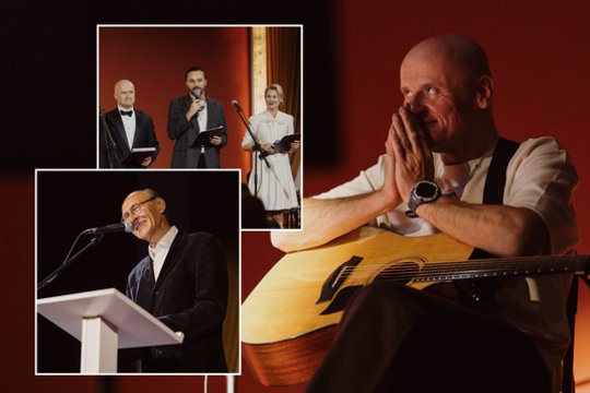 J. Gaižauskas Vilniaus rotušėje pristatė aštuntąją knygą: kartu pasirodė ir garsūs bičiuliai