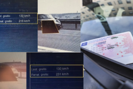 Policija siunčia linkėjimus kelių ereliams: išrašė riebias baudas, atims teises