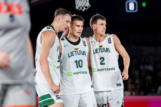 Lietuvos U23 trijulių krepšinio rinktinė žengė į pasaulio čempionato pusfinalį