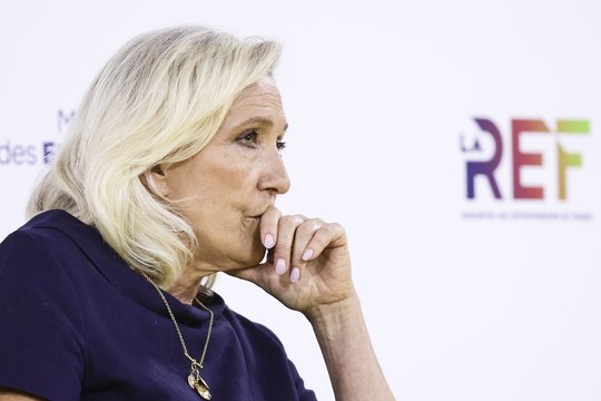 Iš M. Le Pen – griežtas tonas Maskvos atžvilgiu
