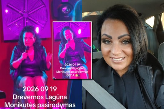 Iš baro išprašyta ant scenos galimai neblaivi dainavusi Monika Katunskytė
