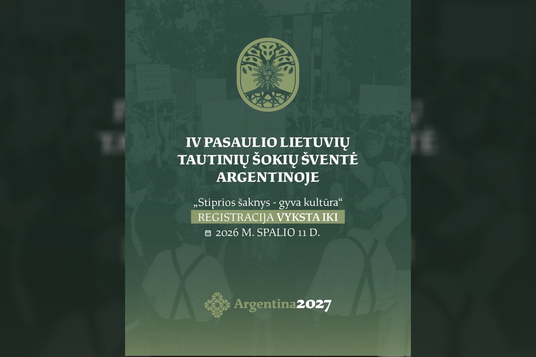 Šokių šventė Argentinoje suburs lietuvių tautinių šokių kolektyvus iš viso pasaulio