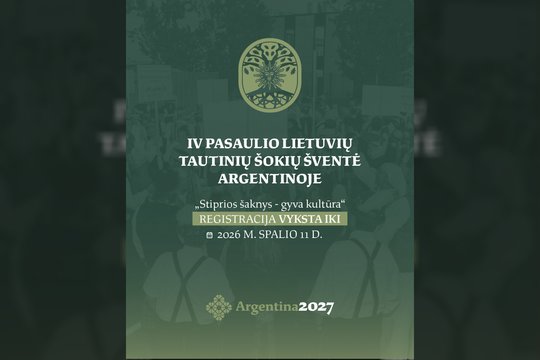 Šokių šventė Argentinoje suburs lietuvių tautinių šokių kolektyvus iš viso pasaulio