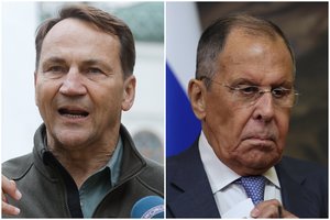 Iš R. Sikorskio – aštri kalba ir žinutė S. Lavrovui: „Pasakykite savo viršininkui“