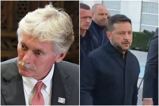 Karas Ukrainoje. Po aštrios V. Zelenskio replikos Rusijos žurnalistui – Kremliaus reakcija