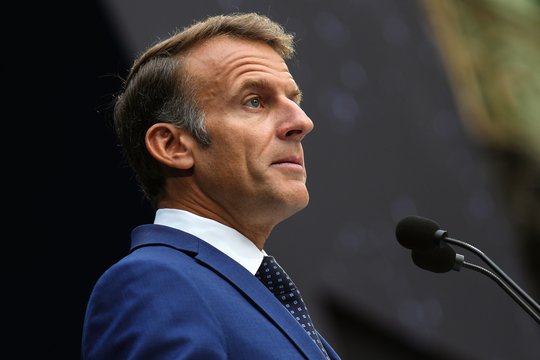 Po žinios apie CŽA perspėjimą dėl Rusijos smūgių Europai – E. Macrono atkirtis