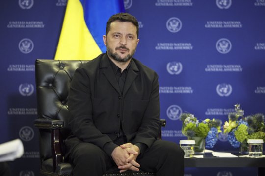Kremliaus propagandistų provokacija V. Zelenskiui: atsikirto paklaustas, kada atvyks į Maskvą