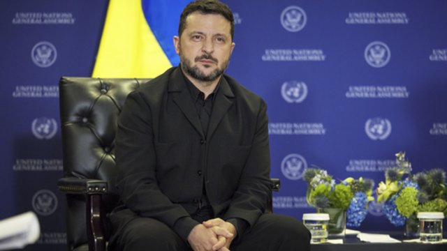 Kremliaus propagandistų provokacija V. Zelenskiui: atsikirto paklaustas, kada atvyks į Maskvą