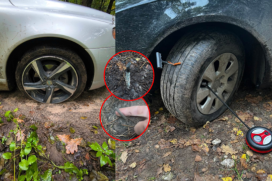 Vilniaus pašonėje dedasi protu nesuvokiami dalykai – tyčia bado padangas: „Elgiasi kaip šakalai“