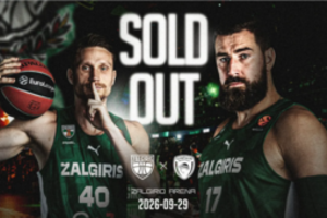 „Žalgirio“ Eurolygos namų starte – sausakimša arena ir išskirtinis Shaquille‘o O‘Nealo apsilankymas
