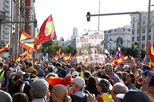 Madride – tūkstantiniai protestai prieš vyriausybės migracijos politiką