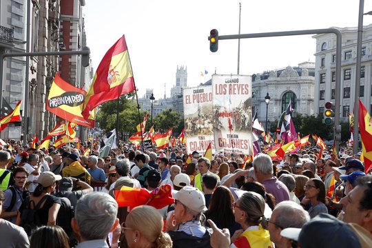Madride – tūkstantiniai protestai prieš vyriausybės migracijos politiką