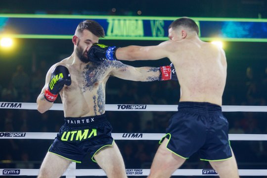 „UTMA 19“ turnyras: nokautas per 33 sekundes, pergalė su nutrauktu bicepsu ir išprotėjusi intriga – S. Maslobojevas prieš D. Dirkstį