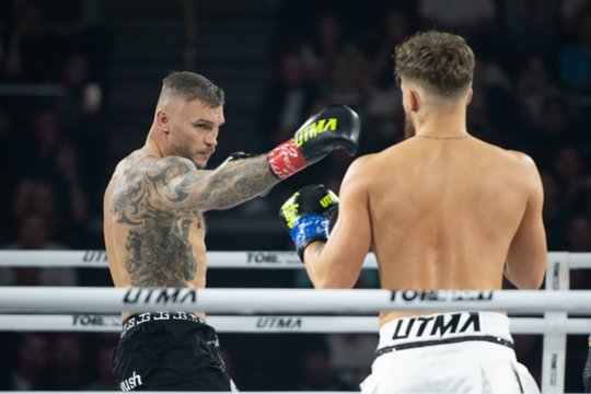 „UTMA 19“ nusivylimas: šimtmečio mūšyje su S. Maslobojevu D. Dirkstys pasitraukė dėl rankos traumos