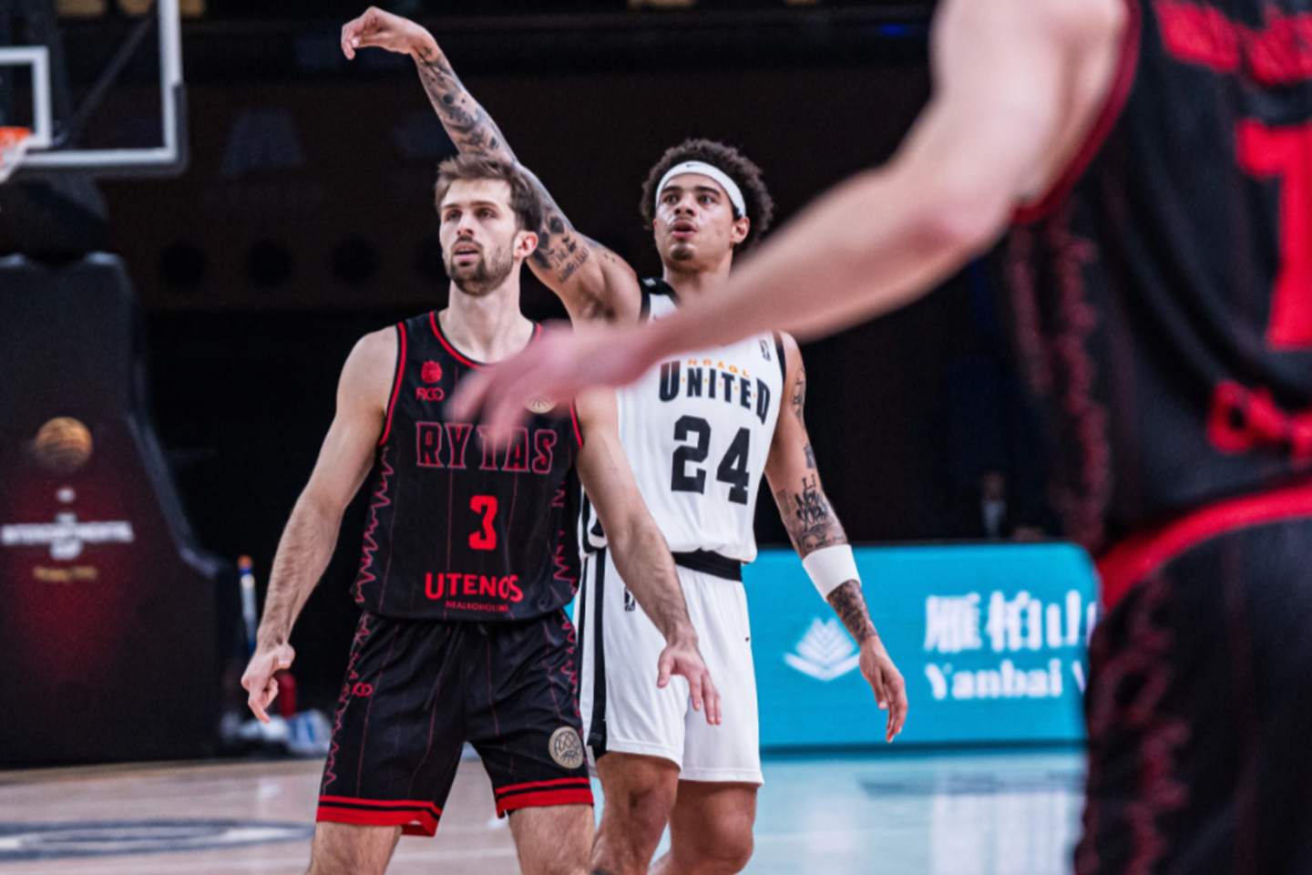 Vilniaus „Ryto“ ekipa žaidžia FIBA Tarpžemyninės taurės finalo dvikovą su „G League United“.<br> FIBA nuotr.