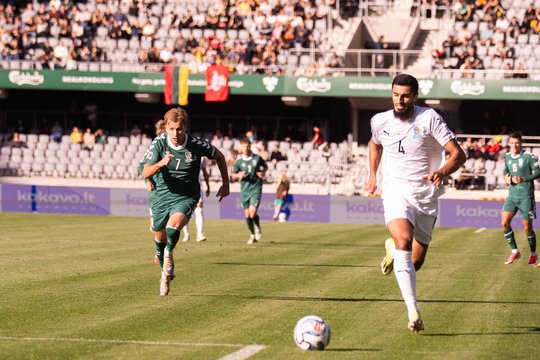 Po pergalės Tautų lygoje Lietuvos futbolininkai Kaune tenkinosi lygiosiomis su Azerbaidžanu