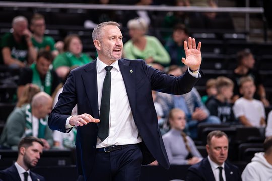 „Žalgirio“ treneris T. Masiulis žodžiais „lengva kalbėti“ įvertino pergale prieš „Šiaulius“