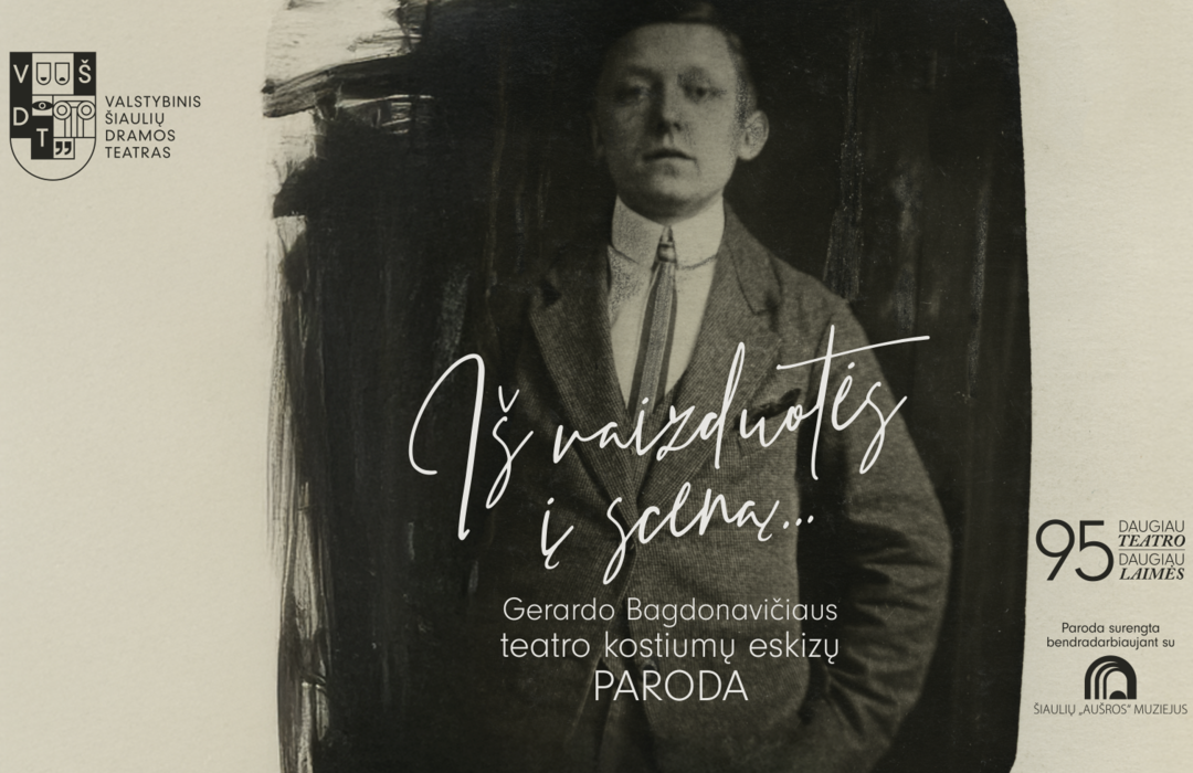 Nuo pieštuko iki scenos: parodoje – originalūs Gerardo Bagdonavičiaus kostiumų eskizai