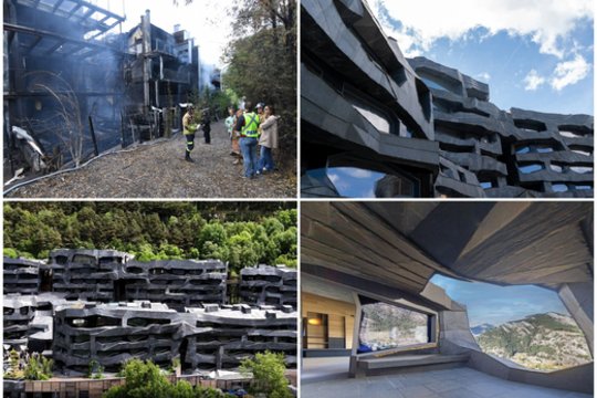 Milijonierių būstai Pirėnų kalnuose virto gaisraviete – išskirtiniai daugiabučiai buvo ką tik baigti