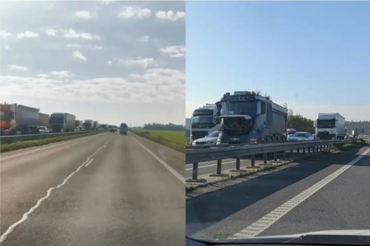Vairuotojų dėmesiui: A5 kelyje – didelė spūstis