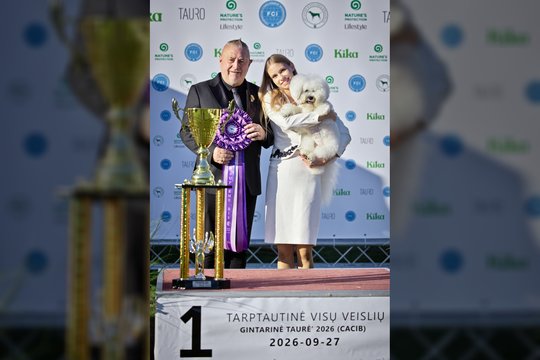 Į Palangą plūdo šunų elitas: parodoje – 8-mečio veterano iš Vilniaus triumfas