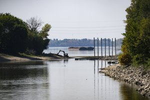 Reino vandens lygis Kelne nukrito iki rekordiškai žemos ribos