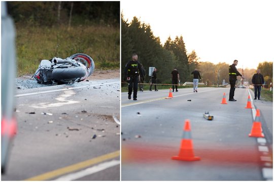 Paaiškėjo motociklininką greta Trakų pražudžiusios avarijos aplinkybės – vilkiko vairuotojas uždarytas į areštinę
