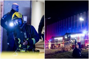 Iš degančio buto Vilniaus bendrabutyje ugniagesiai išgelbėjo vyrą