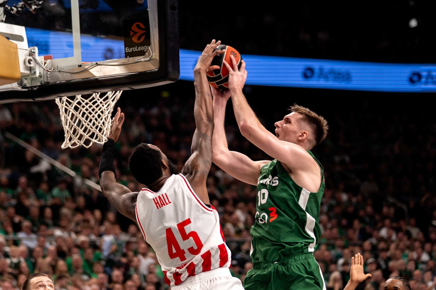 Kauno Žalgiris ir Pirėjo Olympiakos rungtynės<br>G. Bitvinsko nuotr.