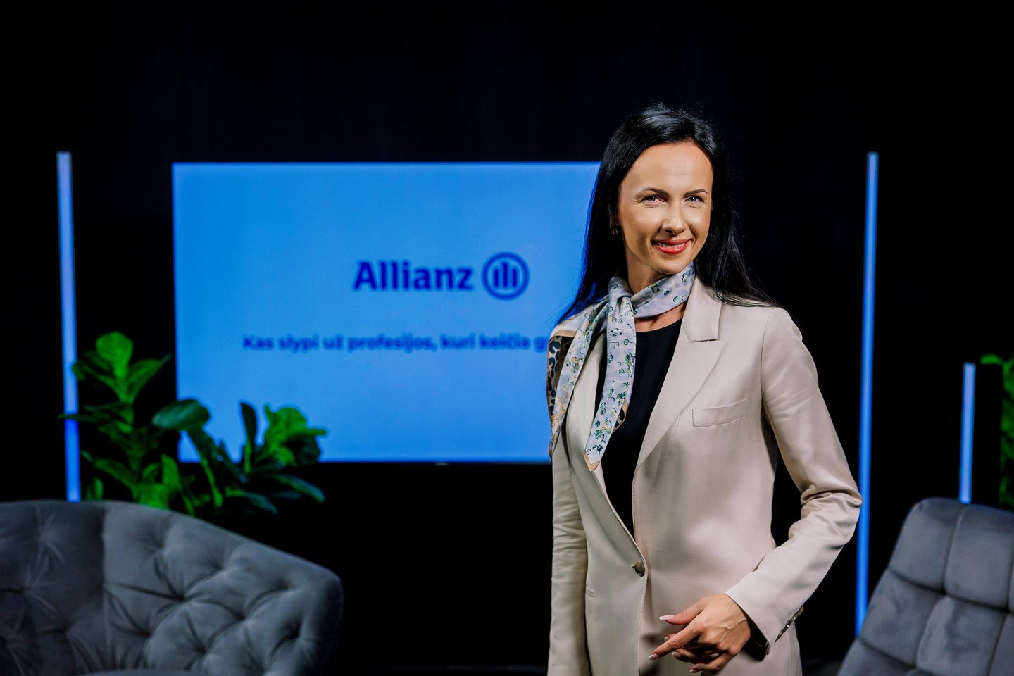 Gyvybės draudimo ir pensijų kaupimo bendrovės „Allianz Lietuva“ vyriausiąja grupės vadove Kristina Jodrienė.<br> T. Bauro nuotr.