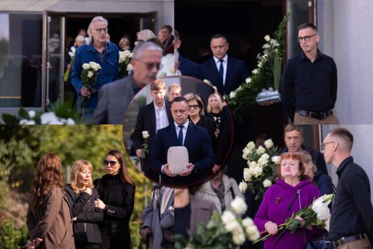 Į paskutinę kelionę išlydėtas Gintautas Kirkila-Klarkas: su ašaromis akyse – ir Laura Supranavičienė