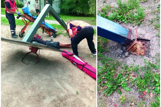 Daugiabučio kieme krepšinio stovas sunkiai sužeidė paauglį – po nelaimės išryškėjo rimtos problemos
