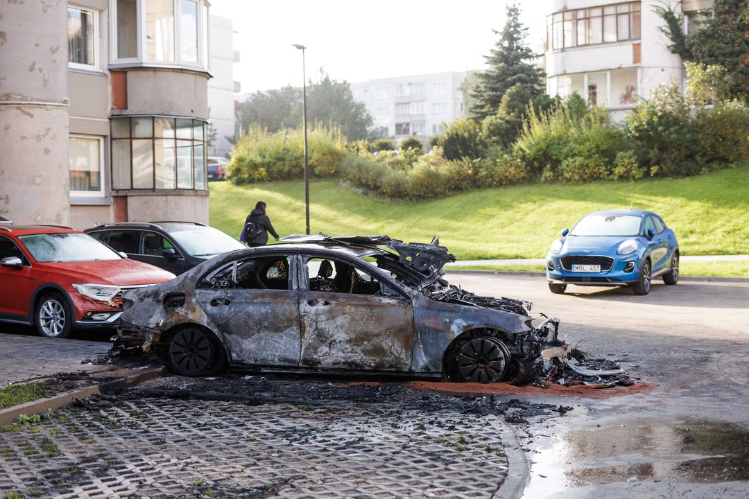 Įvykio vietoje.<br> V. Skaraičio nuotr.
