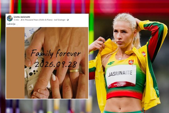 Olimpietė Liveta Jasiūnaitė susilaukė pirmagimės: atskleidė vardą