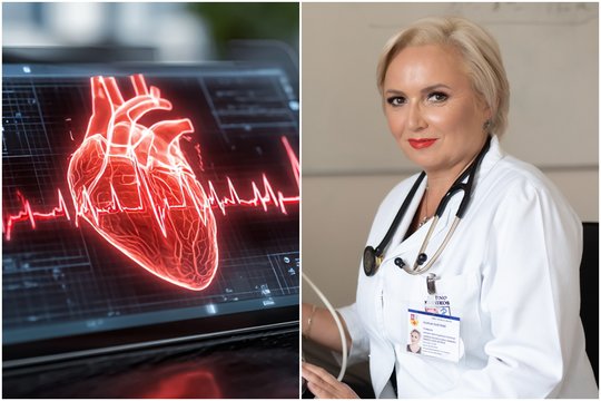 Kardiologė O. Dobilienė įspėjo dėl širdies smūgio simptomų: viena didžiausių klaidų