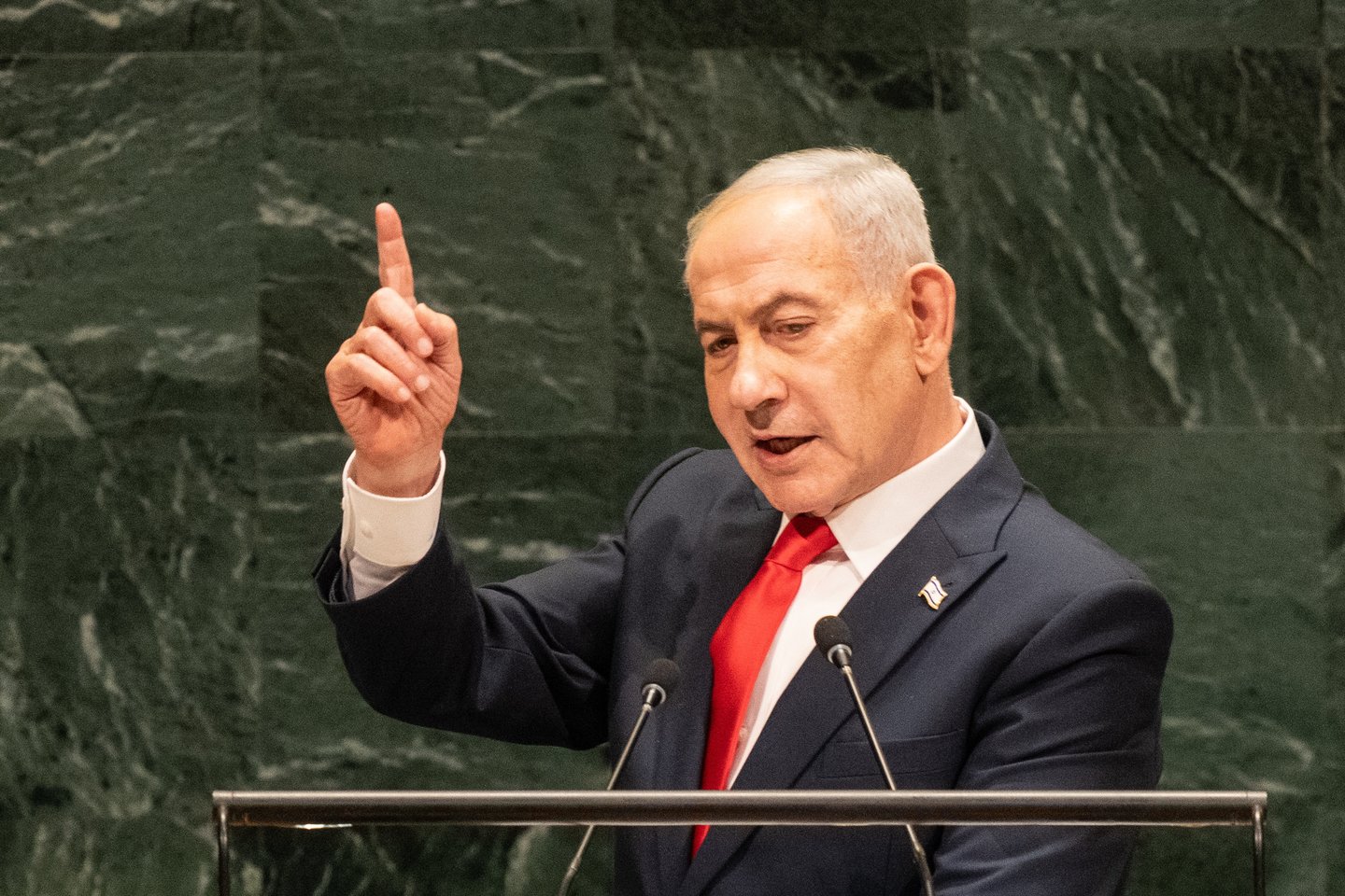 B. Netanyahu kalba JT<br>EPA/ELTA nuotr.